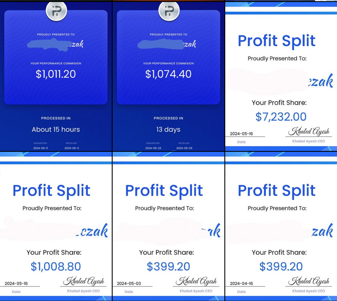 Prop firm payout 1